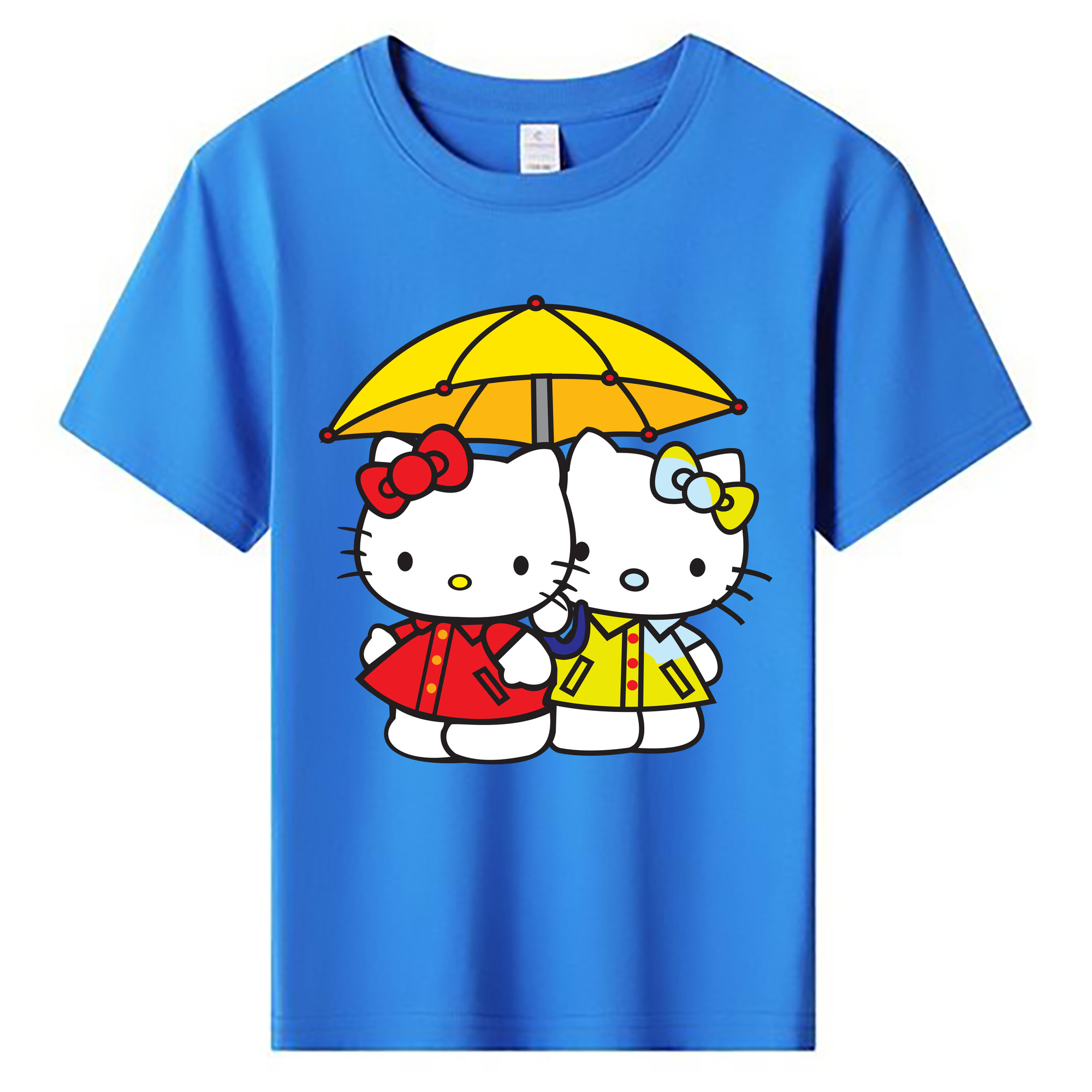 （画像用） Hello Kitty ハローキティ 綿100％キッズTシャツ（フロントプリント）